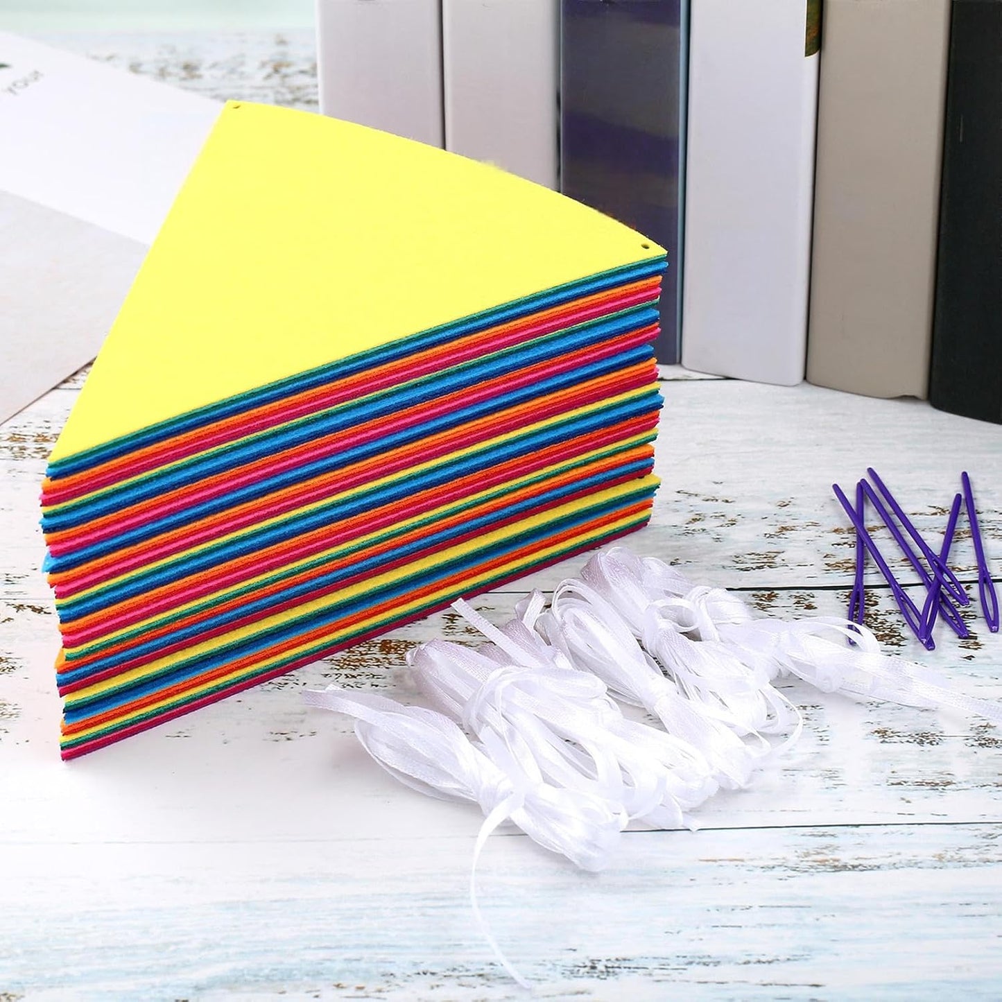 Rainbow Multicolor Triangle Bunting Garland